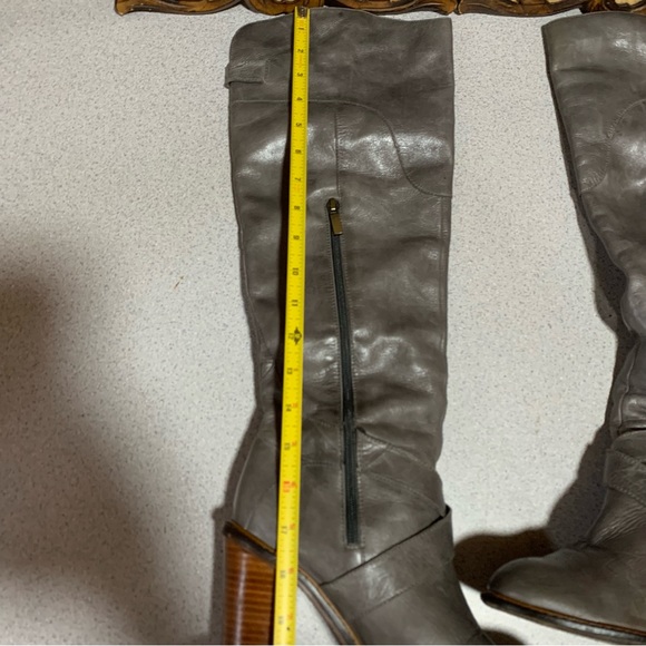 Boutique 9 BTCharissa gray leather knee boots - Picture 9 of 12
